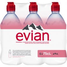 Evian Sportdop pet 6x75cl